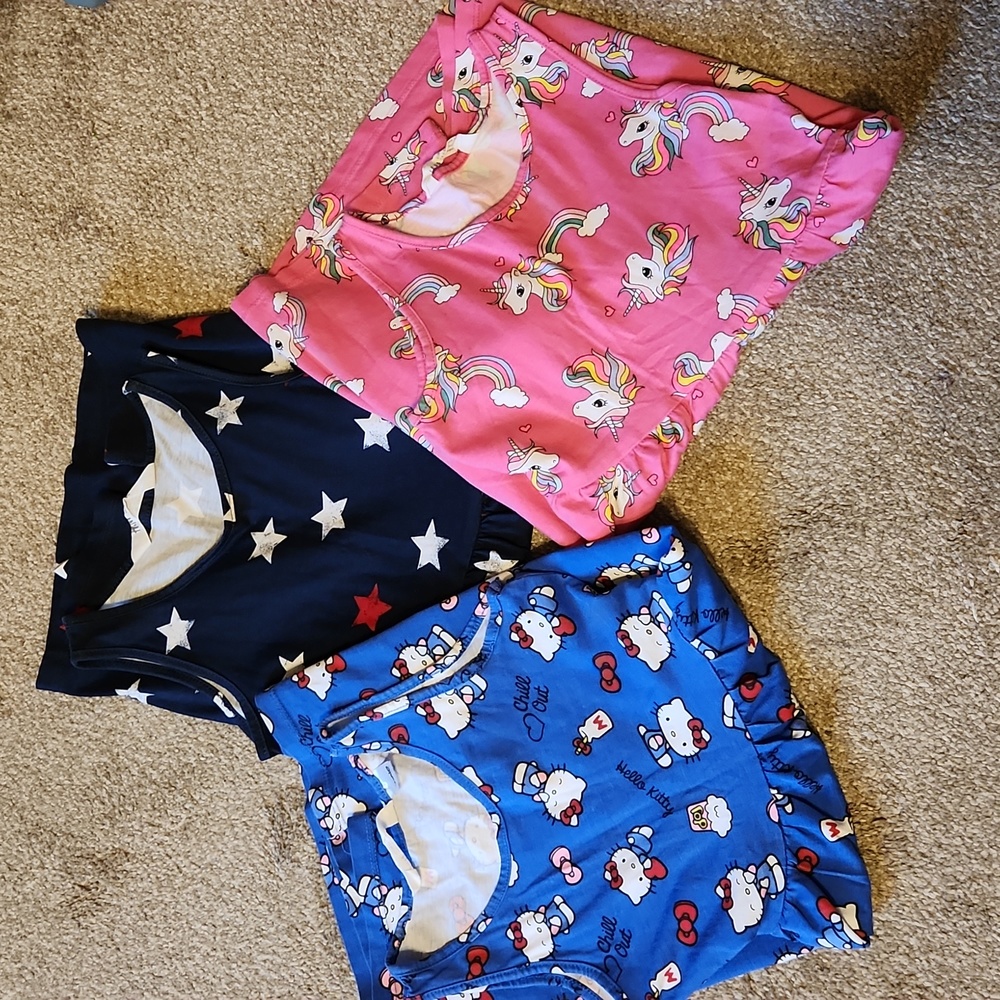 Set of 3 kid girl summer dresses EUC size 6-8yr H&M
